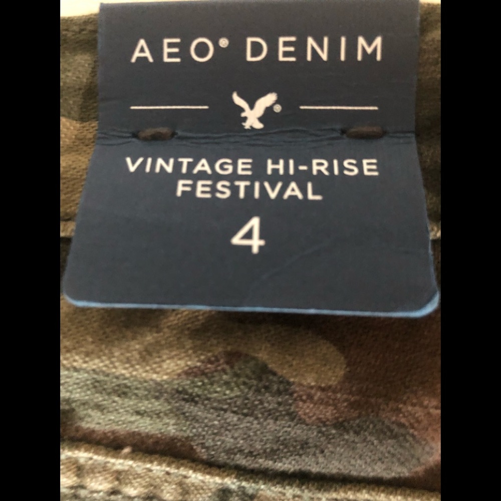American Eagle camo 🦅 vintage hi rise festival ! - Picture 5 of 6